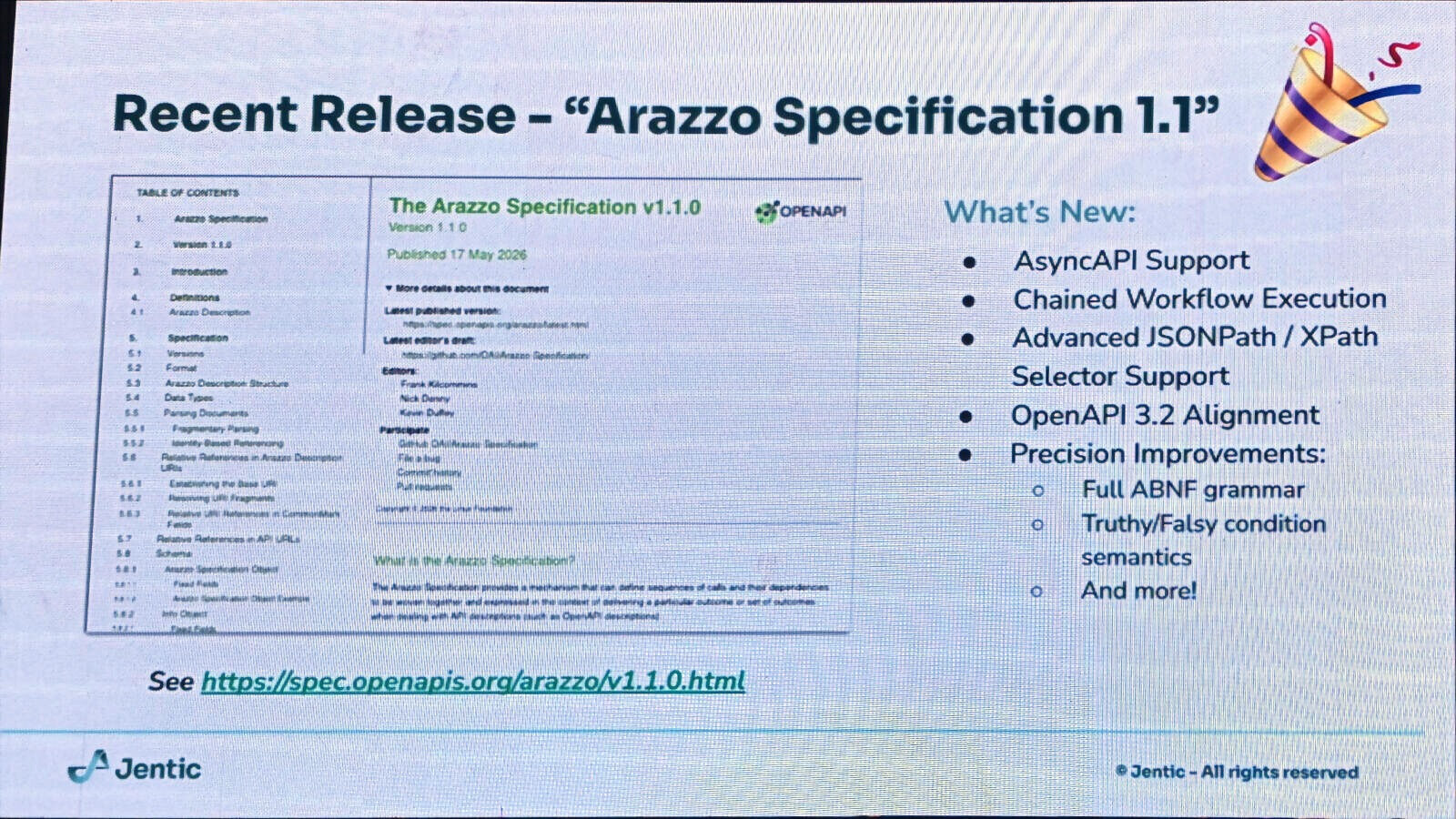 Arazzo Specification Change